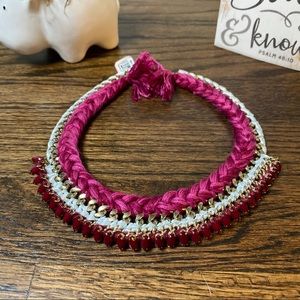 Loft Pink statement necklace NWT